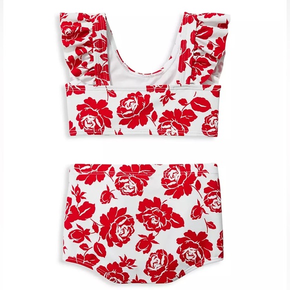 Janie and Jack Floral Roses Swim Set - Picture 4 of 11